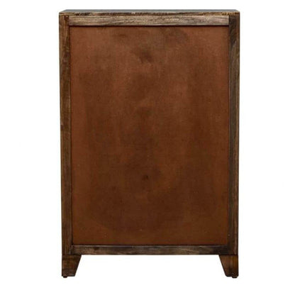 Wooden Storage Cabinet | Wooden Chest of Drawer | Wooden Storage Furniture with 10 Drawers | Wooden Designer Storage Furniture | Antique Cabinet for Bedroom | Walnut Finish
