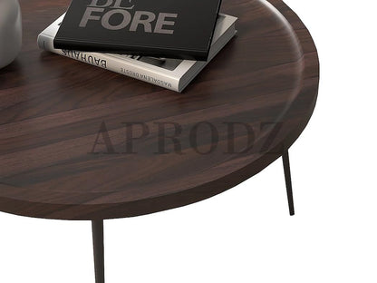 olid Sheesham Wood & Carbon Steel Coffee Table | Stylish & Durable Living Room Centerpiece