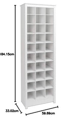 APRODZ Mango Wood Multiple Storage Salga Shoe Rack Shelf For Living Room | Shoe Organizer | White