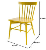 Solid Mango Wood Dining Chairs for Living Room | Set of 2 Wooden Chair 
