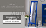 Mango Wood Home Decorative Thalo Standing Long Mirror for Living Room, Bedroom, Hotels 
