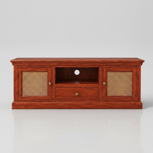 Translation missing: en.Sheesham Wood and Cane Tv Unit Cabinet | Two Door 