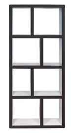 Mango Wood Roamn 4 Stage Book Shelf for Living Room | Bookcase Shelves | White and Brown Finish 