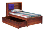 Sheesham Wood Santiago Storage Single Bed for Bedroom Stylish 