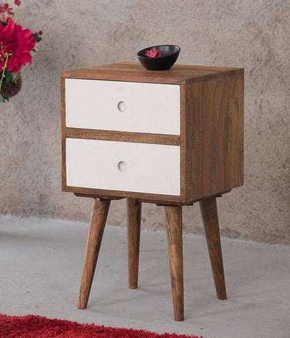 Mango Wood Fauna Bedside Table for Home