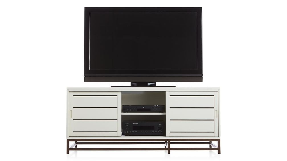 APRODZ Mango Wood Orlando Large TV Stand Cabinet for Home | TV Unit for Living Room | White Finish