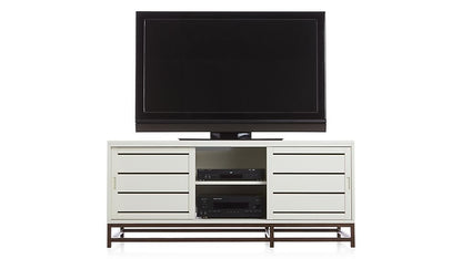 APRODZ Mango Wood Orlando Large TV Stand Cabinet for Home | TV Unit for Living Room | White Finish