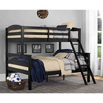 Solid Wood Reese Bunk Bed for Bedroom | Graphite Blue Finish 