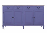 Solid Wood Cancun Storage Sideboard Cabinet with 4 Door and 4 Drawer for Living Room 