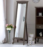 Mango Wood Home Decorative Thalo Standing Long Mirror for Living Room, Bedroom, Hotels 