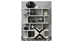 Solid Wood Rise 5 Tier Bookcase Shelf for Living Room | Book Shelves | White Finish 