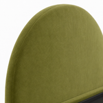 Upholstered Bed Frame, Green Fabric with Wooden Construction, Arched Headboard Platform Bed 