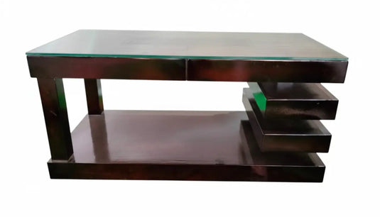 Translation missing: en.Sophisticated Centre Table without Tempered Glass Top | Modern Living Room Coffee Table | Stylish &amp; Durable Wooden Base | Home Decor Furniture 