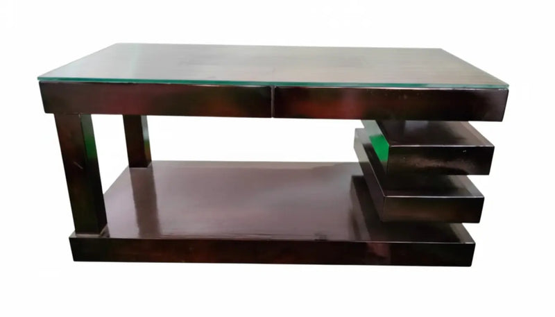 Sophisticated Centre Table without Tempered Glass Top | Modern Living Room Coffee Table | Stylish & Durable Wooden Base | Home Decor Furniture 