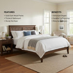 Solid Wood Parma Bed – Elegant and Stylish Bedroom Furniture Without Storage 