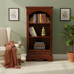 Bookshelf | Sheesham Wood Wooden Storage Organizer | Shelves Bookcase Rustic Durable, Stylish & Compact Design for Home, Office & Living Room | Furniture Organizer Elegant Finish (Honey Oak 2) 