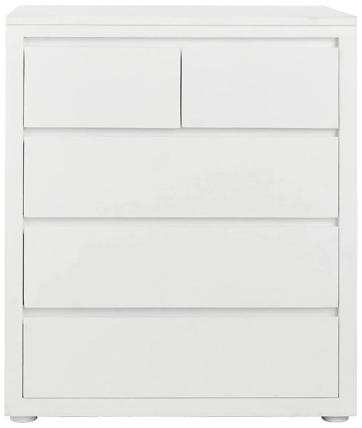 Translation missing: en.APRODZ Mango Wood Dublin Chest of 4 Drawers Storage Cabinet for Living Room Furniture (White)