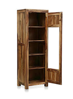 Bookshelf | Sheesham Wood Durable & Stylish Wooden Storage Organizer | Shelves Bookcase Rustic Elegant for Home Office Living Room | Compact Design Furniture Organizer (Rustic Teak 2) | Sheesham wood bookshelf 