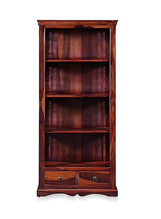 Translation missing: en.Bookshelf | Sheesham Wood Wooden Storage Organizer | Shelves Bookcase Rustic Durable, Stylish &amp; Compact Design for Home, Office &amp; Living Room | Furniture Organizer Elegant Finish (Honey 4) 