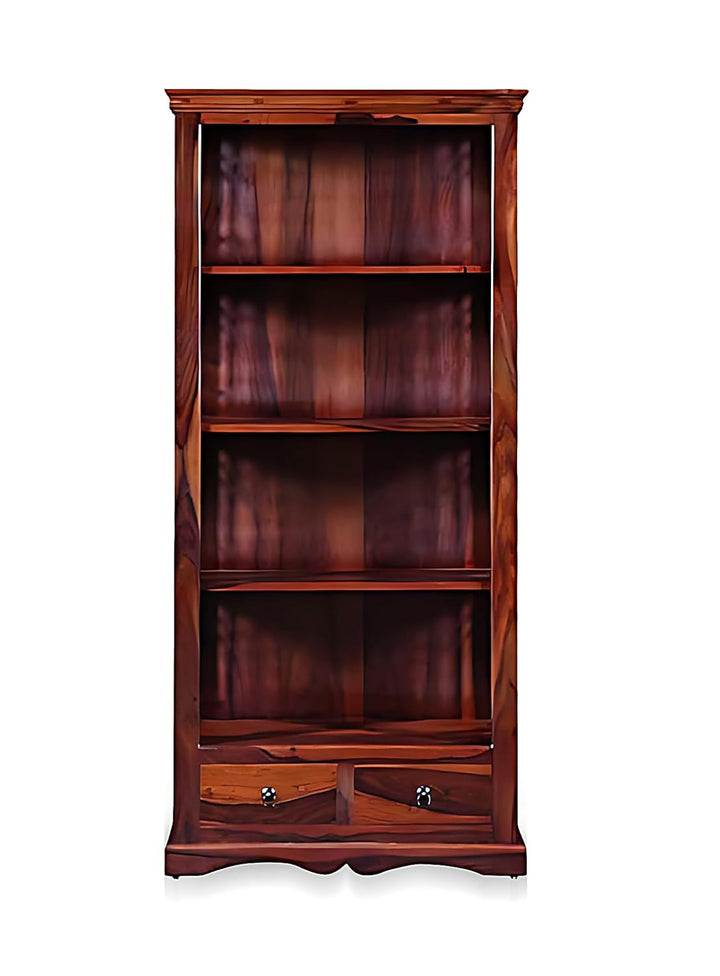Translation missing: en.Bookshelf | Sheesham Wood Wooden Storage Organizer | Shelves Bookcase Rustic Durable, Stylish &amp; Compact Design for Home, Office &amp; Living Room | Furniture Organizer Elegant Finish (Honey 4) 