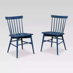 Solid Mango Wood Grey Dining Chairs for Living Room | Set of 2 Wooden Chair 