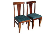 Noetic Solid Sheesham Wood 6 Seater Dining Table with Chairs (Rustic Teak Finish) 