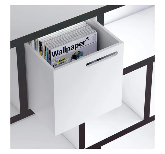 Translation missing: en.Mango Wood Roamn 4 Stage Book Shelf for Living Room | Bookcase Shelves | White and Brown Finish 