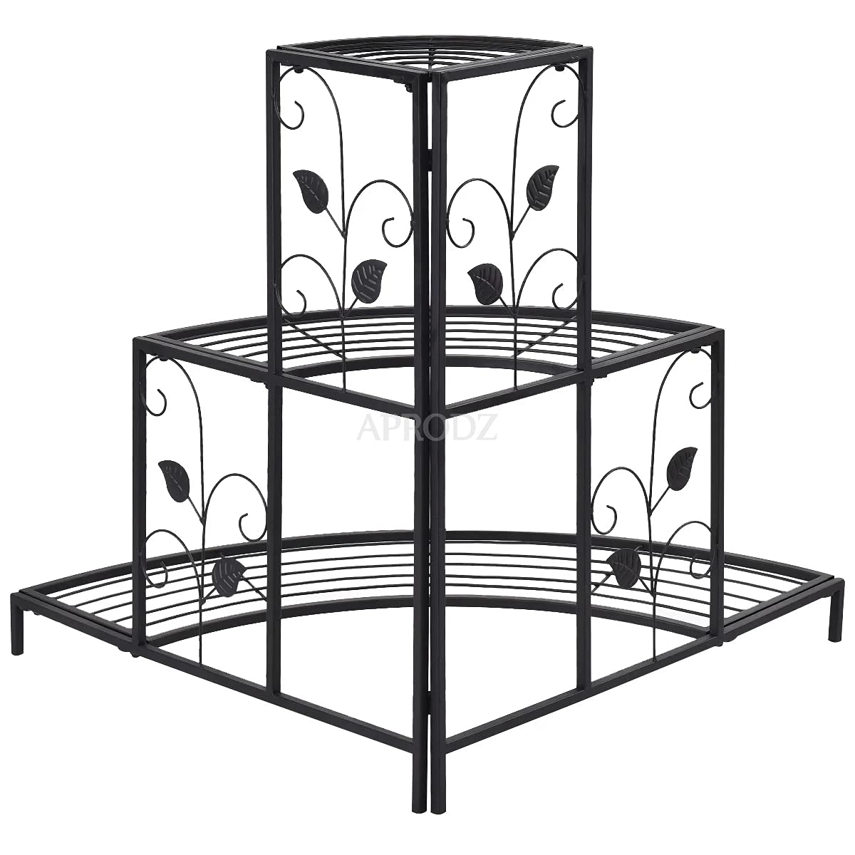 APRODZ Plant Stand/Pot Stand Heavy Duty Iron. Ideal Pot Stands for Plants in Balcony, Home Decor, Indoor and Outdoor Use (PC10)