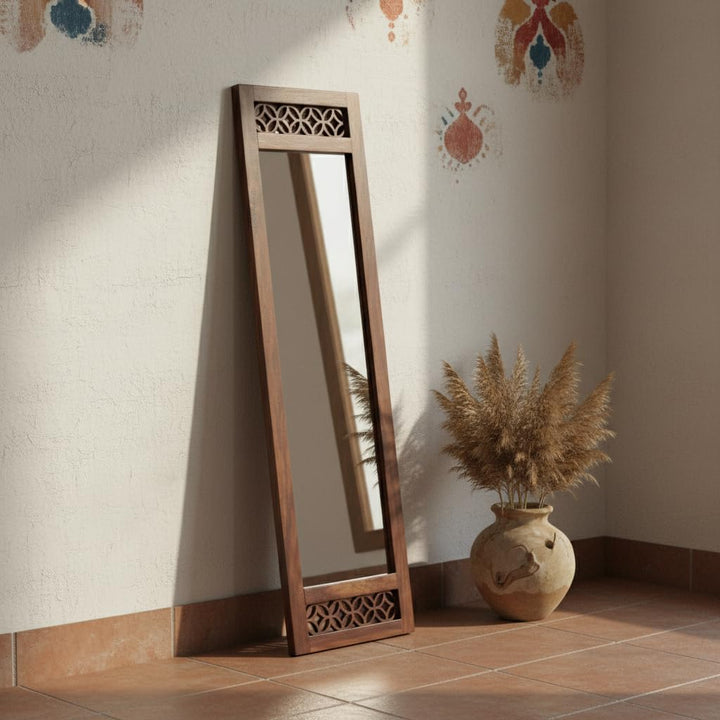 Translation missing: en.Solid sheesham Wood Full Length Floor Mirror for Bedroom Living Room Dressing Area 