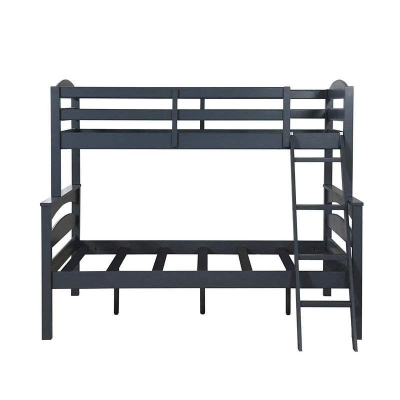 APRODZ Solid Wood Reese Bunk Bed for Bedroom | Light Grey Finish