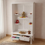 Sheesham Wood Temple with 3 Drawer for Pooja Room | Temple for Home 