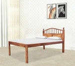 Patarp Sheesham Wood Single Size Bed for Bedroom & Living Room (Honey Finish) 