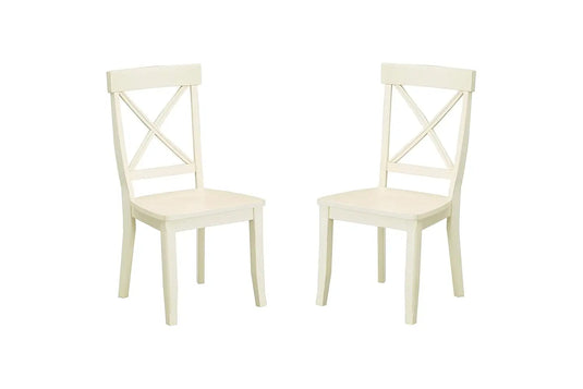 Translation missing: en.APRODZ Solid Wood Varna Dining Chair Set for Home | Set of 2 Chair | Cream Finish