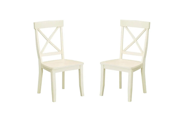 Translation missing: en.APRODZ Solid Wood Varna Dining Chair Set for Home | Set of 2 Chair | Cream Finish