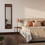 Solid sheesham Wood Full Length Floor Mirror for Bedroom Living Room Dressing Area 