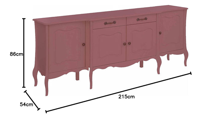 Translation missing: en.Mango Wood Rosario Sideboard Storage Cabinet for Living Room | Wooden Cabinet for Home 