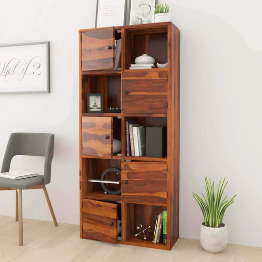 Translation missing: en.Olga Sheesham Wood 10 Cube Standard Home Office Bookcase 
