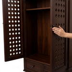 Handcrafted Sheesham Wood Temple with Storage for Pooja Room | Temple for Home | Pooja Mandir 