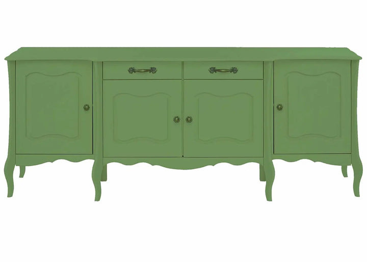 Translation missing: en.APRODZ Mango Wood Rosario Sideboard Storage Cabinet for Living Room | Wooden Cabinet for Home | Mossy Garden Finish