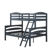 APRODZ Solid Wood Reese Bunk Bed for Bedroom | Light Grey Finish