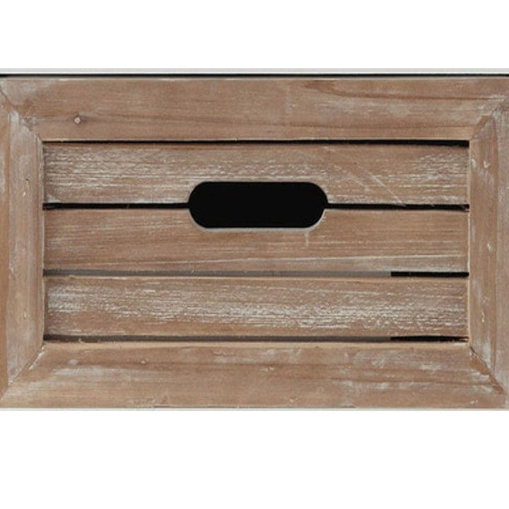 Translation missing: en.Mango Wood Bulolo One Drawer Selves Bedside Storage Table for Bedroom | White Finish 