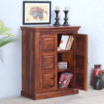 Furniture Wooden Cabinet for Storage | Cabinet for Living Room Furniture | Kitchen Cabinet Wooden Furniture | Sheesham Wood (Honey Oak) 