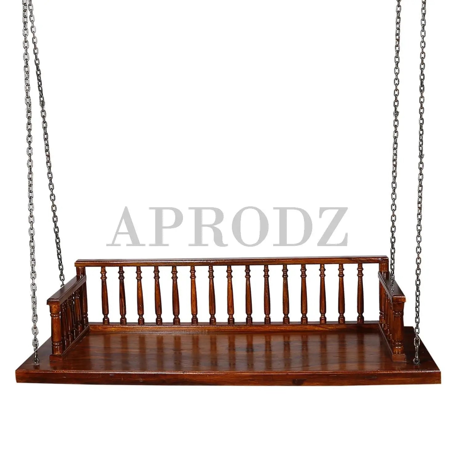 Wooden Swing Jhula for Indoor Outdoor & Balcony | House Swings for Adults (Teak) (DIY) 