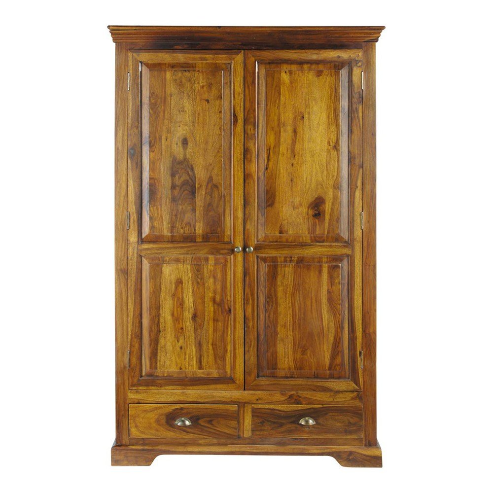 APRODZ Sheesham Wood Seoul Multipurpose Storage Wardrobe Almirah for Living Room