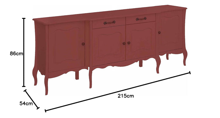 Translation missing: en.Mango Wood Rosario Sideboard Storage Cabinet for Living Room | Wooden Cabinet for Home 