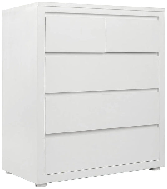 Translation missing: en.APRODZ Mango Wood Dublin Chest of 4 Drawers Storage Cabinet for Living Room Furniture (White)