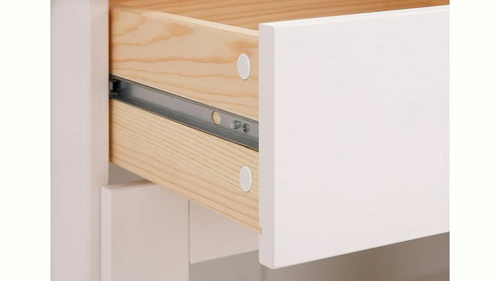 Translation missing: en.APRODZ Soild Wood Teresina Sideboard Storage Cabinet with Drawer for Living Room | White Finish