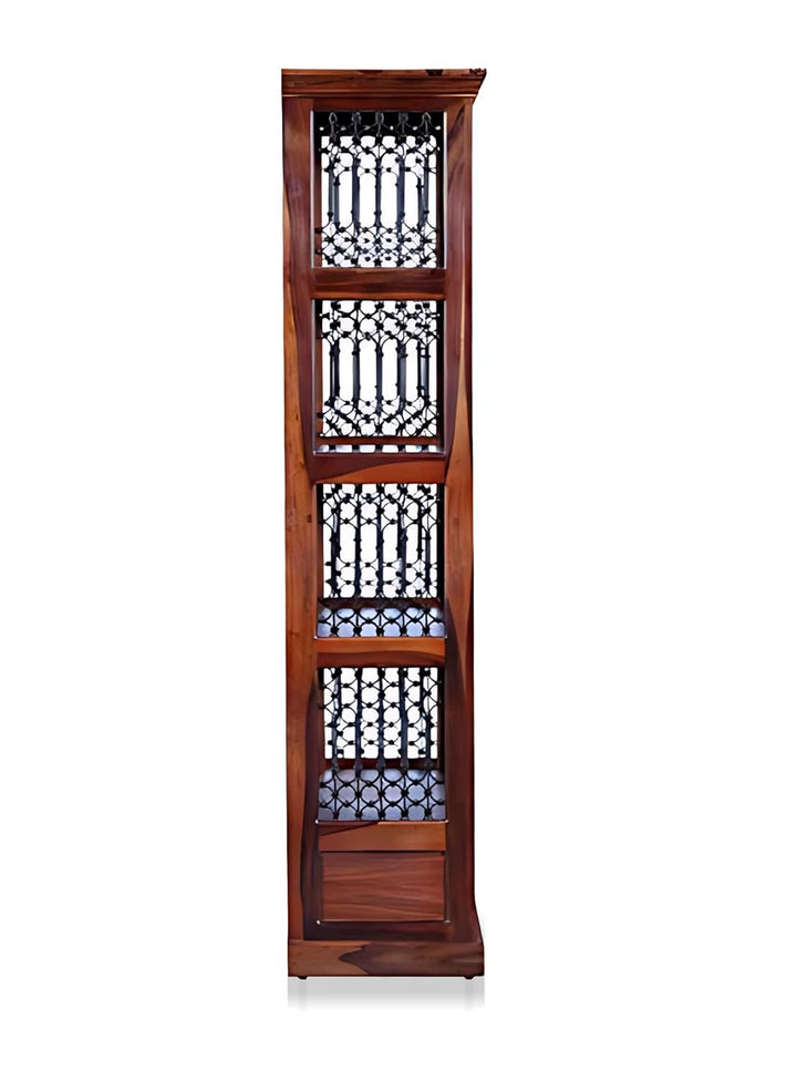 Translation missing: en.Bookshelf | Sheesham Wood Wooden Storage Organizer | Shelves Bookcase Rustic Durable, Stylish &amp; Compact Design for Home, Office &amp; Living Room | Furniture Organizer Elegant Finish (Honey 4) 