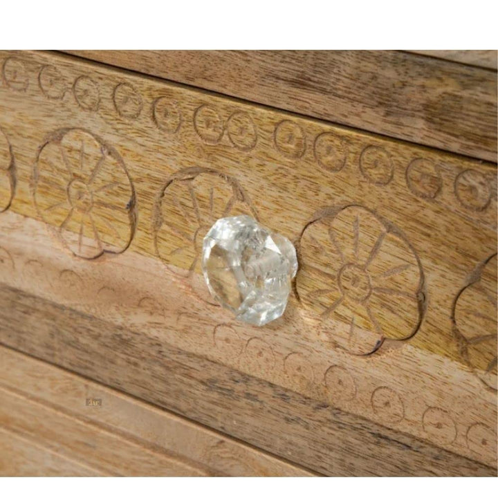 Translation missing: en.Wooden Carved Chest of Drawers | Wooden Cabinet for Bedroom | Wooden Cabinet with 