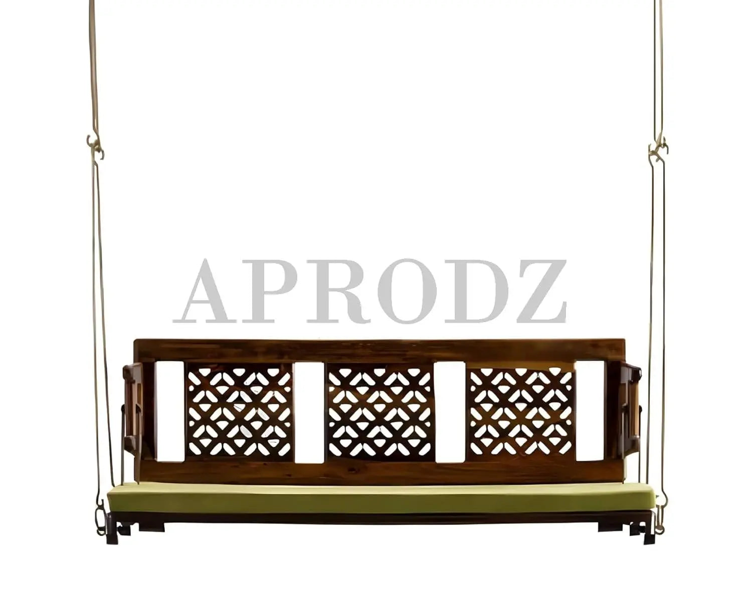 Reversible Wooden Swing Jhula for Indoor Outdoor & Balcony | House Swings for Adults (Honey Finish) 